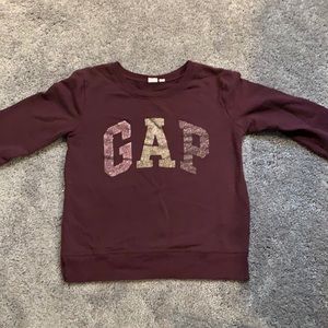 Burgundy glitter sweatshirt